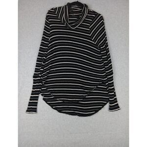 We The Free Kristina Sweater Women's Large Turtleneck Striped LS Free People‎